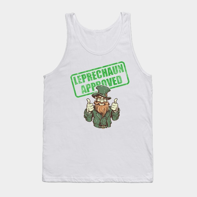 Leprechaun Approved Tank Top by QwerkyShirts